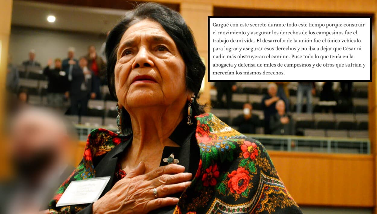Dolores Huerta no dio espacio a las especulaciones sobre el motivo de su silencio.
