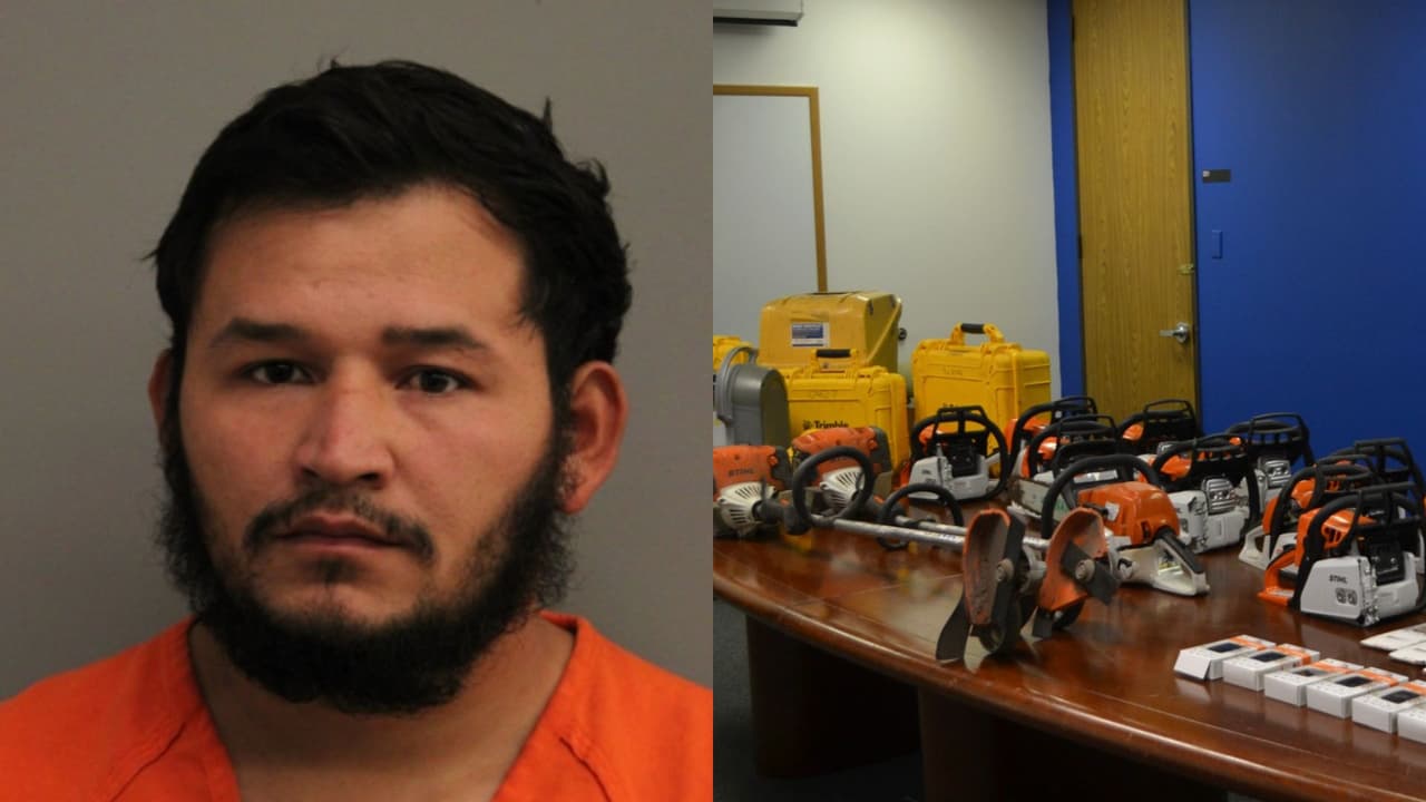 Recuperan en Houston más de $200,000 en equipo de construcción robado; un hombre fue arrestado