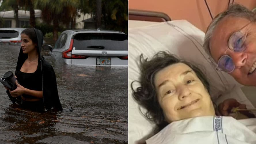 La semana en video: estragos en Florida por las fuertes lluvias y mujer de 63 años da a luz