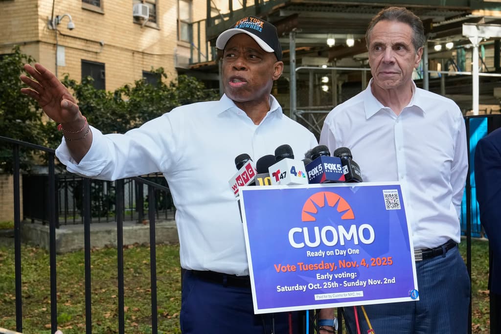 Tras criticarlo en campaña, Adams ahora respalda a Cuomo en la elección para alcalde de NY
