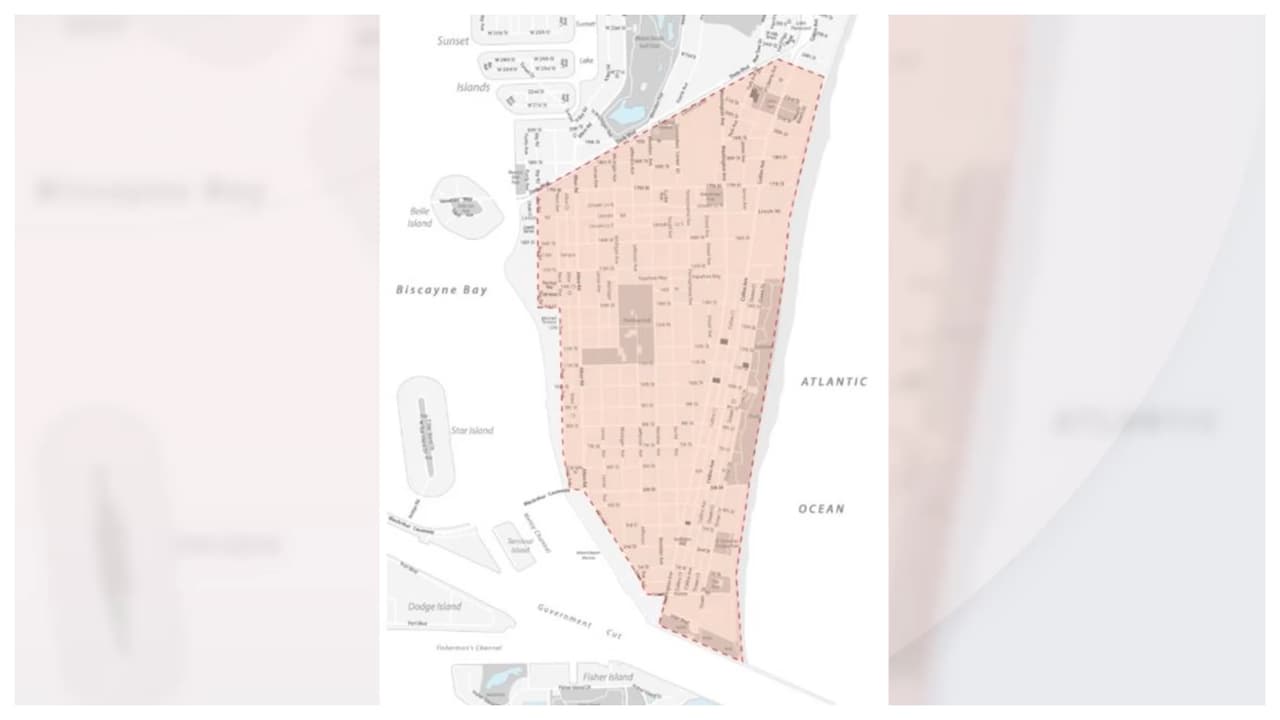Área toque de queda Miami Beach