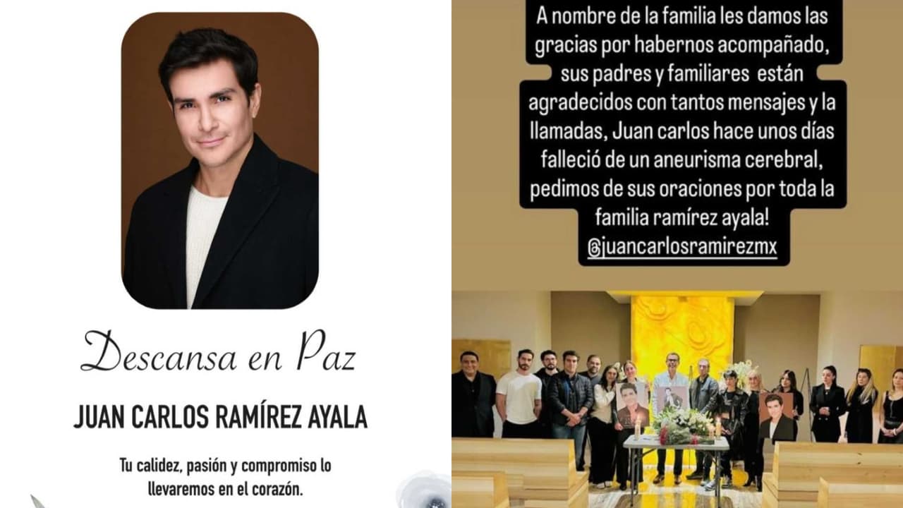 La agencia que representaba al actor Juan Carlos Ramírez confirmó el deceso y y reveló la causa de su muerte.