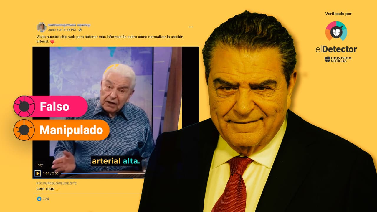 Don Francisco no anunció un producto natural para curar la hipertensión en “dos semanas”: ese video fue manipulado