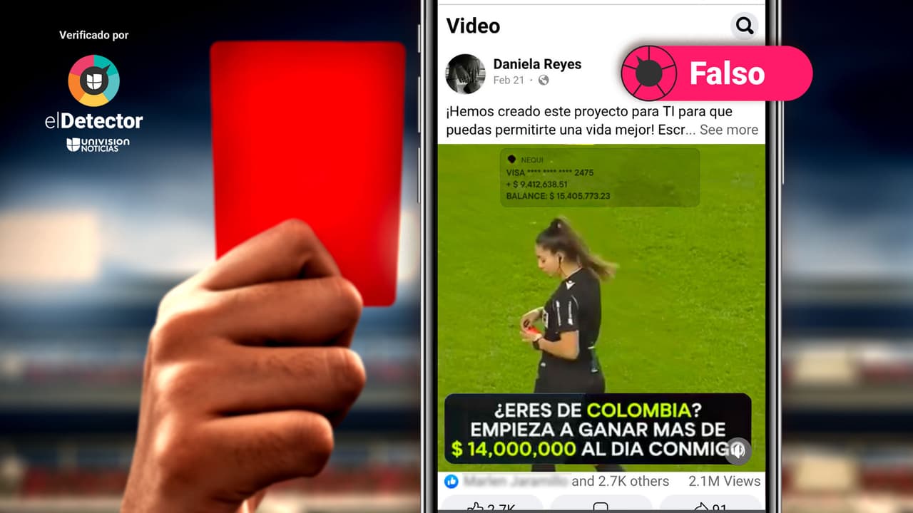 Usan imagen de exárbitra mexicana y de famosos en publicaciones falsas que invitan a participar en un supuesto proyecto de inversión de Daniela Reyes