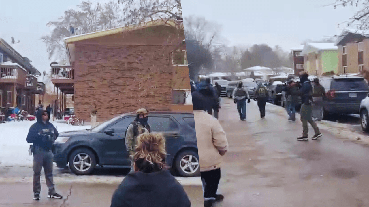 Operativo federal en Elgin desata tensión: agentes utilizan gas lacrimógeno para dispersar a la multitud