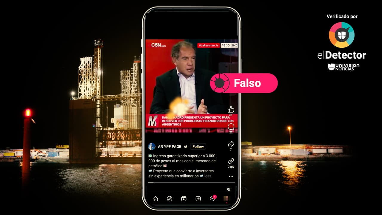 Es falso que la empresa argentina YPF promueva un programa de inversión con inteligencia artificial que promete ingresos de “3 millones de pesos al mes”