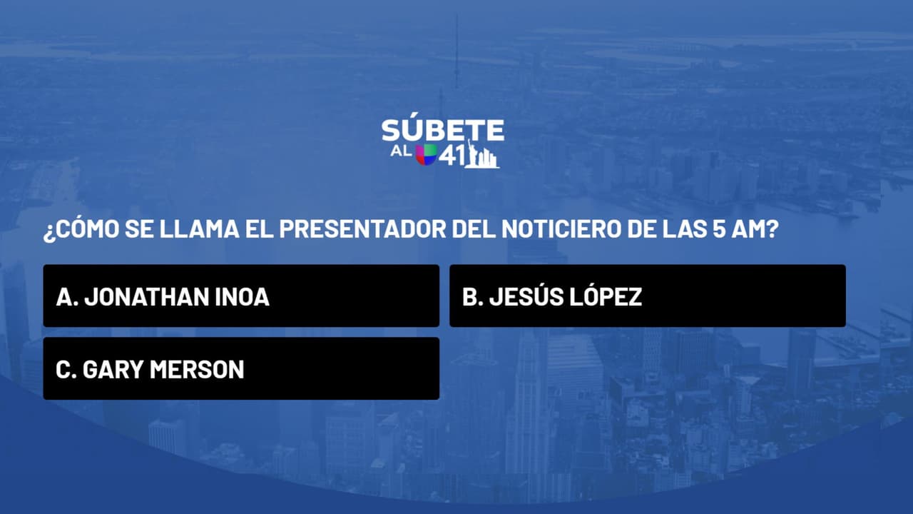 Súbete al 41: Participa en la trivia de Univision 41 Nueva York