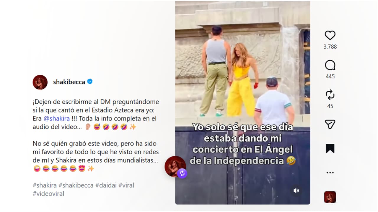 La imitadora de Shakira pidió que dejen de preguntarle si ella suplió a la colombiana.