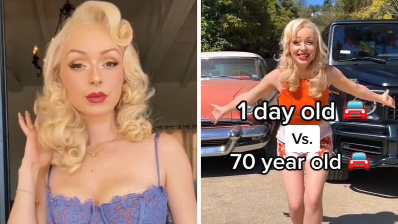 Mujer compara un auto recién estrenado y uno con 70 años de uso: diferencias asombran a TikTok