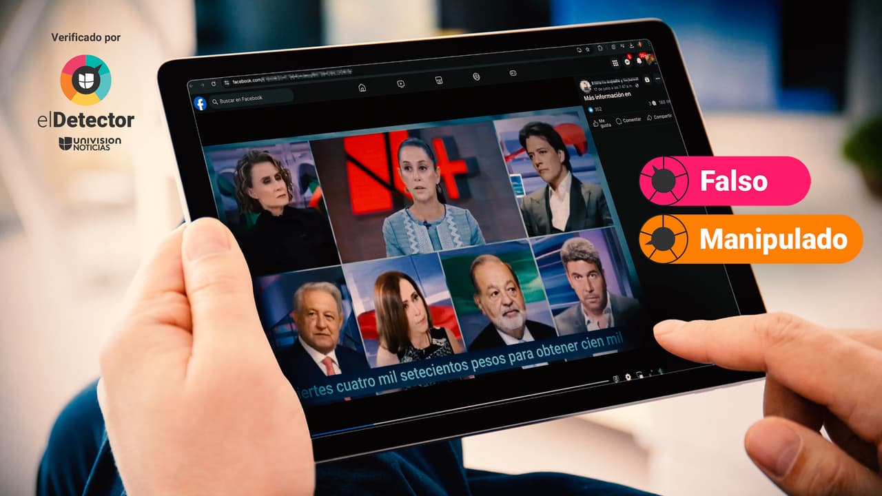 Claudia Sheinbaum no anunció un proyecto de inversión que promete ganancias de miles de pesos, como dice un video en redes