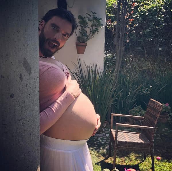 Hasta en el último momento del embarazo, Julián y Marjorie disfrutaron la etapa con divertidas fotos y videos.