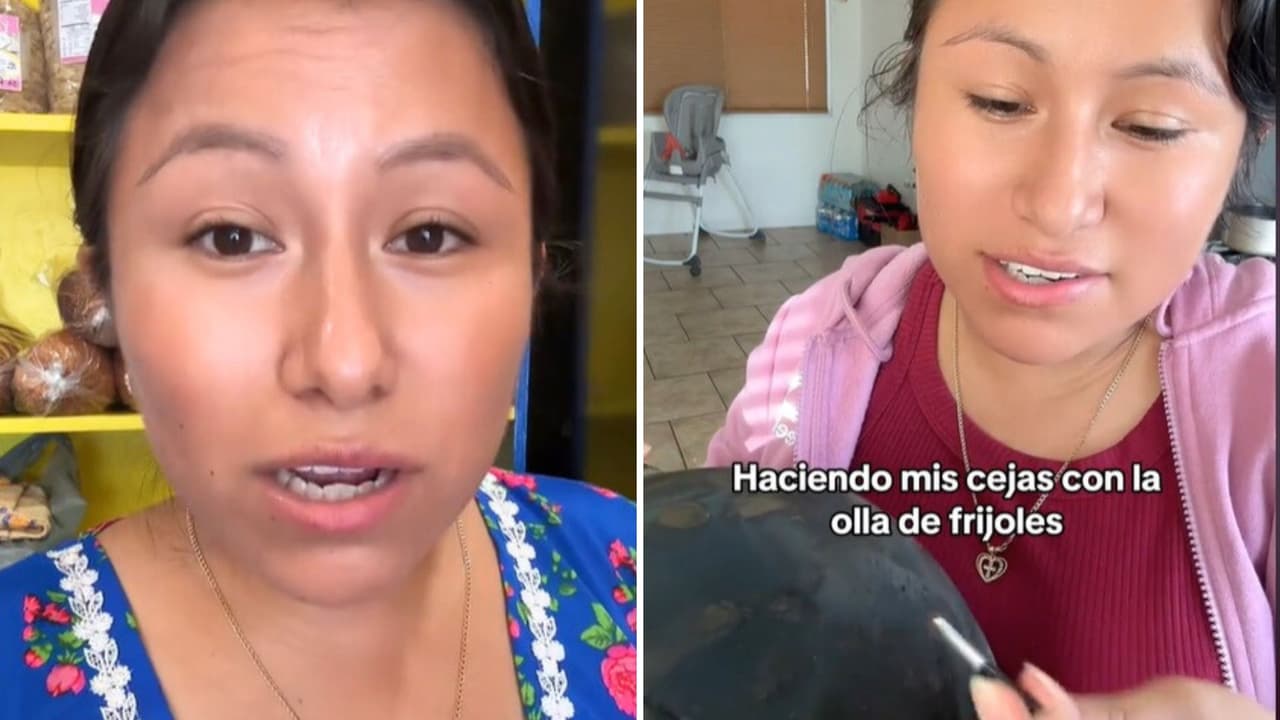 Tiktoker mexicana usa tizne (ceniza) para pintarse las cejas: ¿Un truco original o peligroso?
