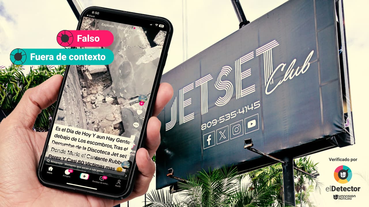 Es falso que ese video del derrumbe de una estructura de bloques grises en República Dominicana corresponda al colapso de la discoteca Jet Set