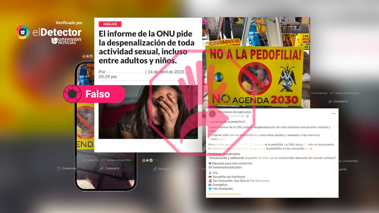 Ni la ONU pidió la despenalización de la pedofilia, ni la Agenda 2030 la promueve