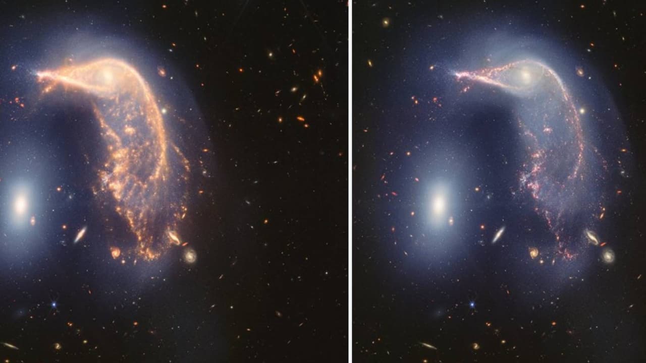 Un set de galaxias interactuando: el regalo del telescopio James Webb en sus dos años de trabajo