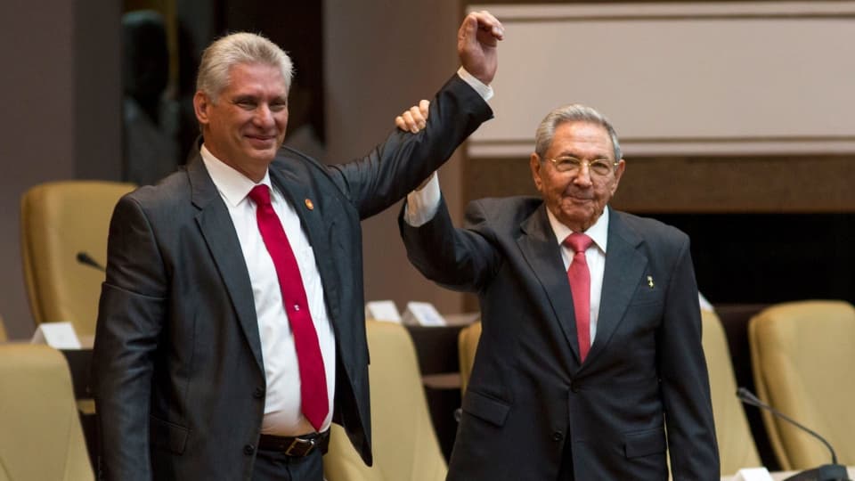 "No room in Cuba for those who strive for the restoration of capitalism" Díaz-Canel says in his inaugural address after being sworn in as president.