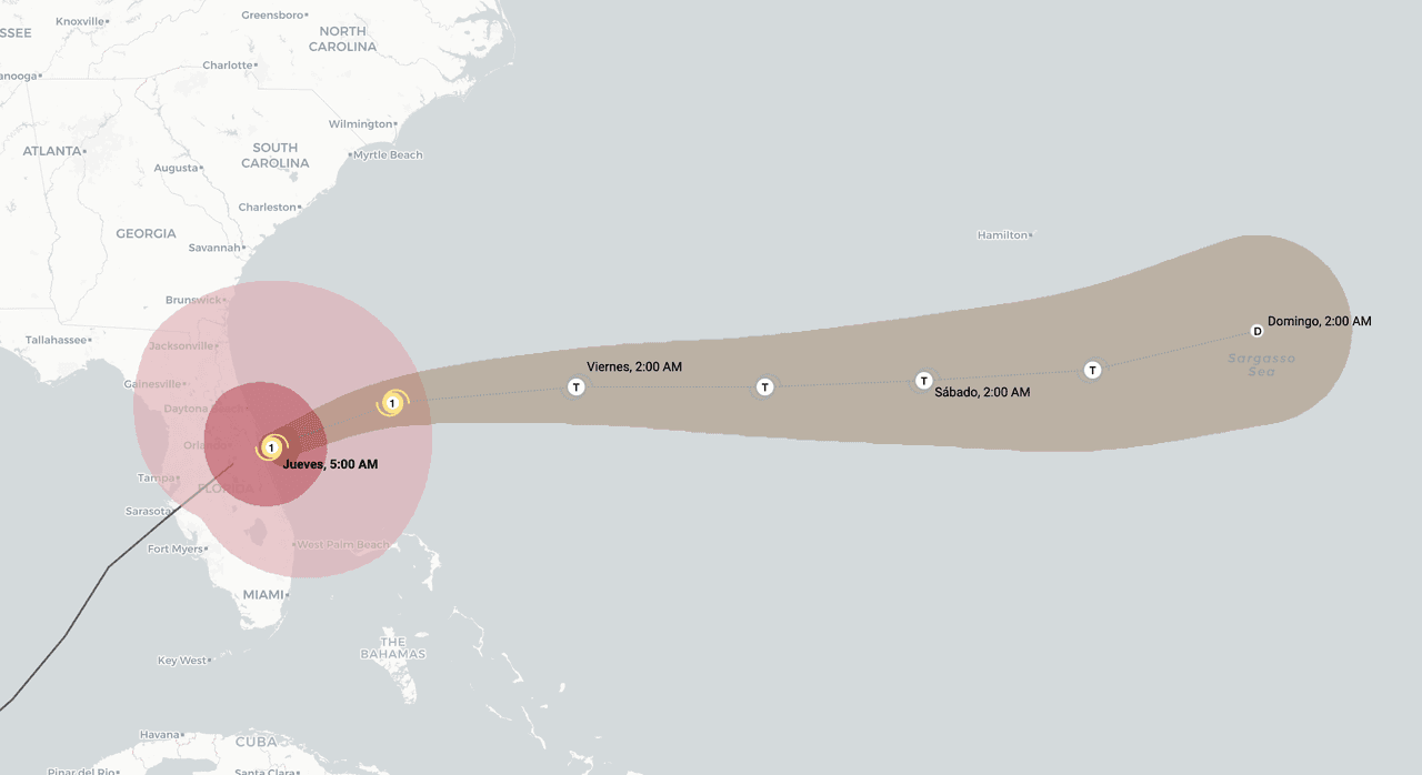 🔴 Huracán Milton | Trayectoria en vivo: la tormenta sale al Atlántico tras atravesar Florida