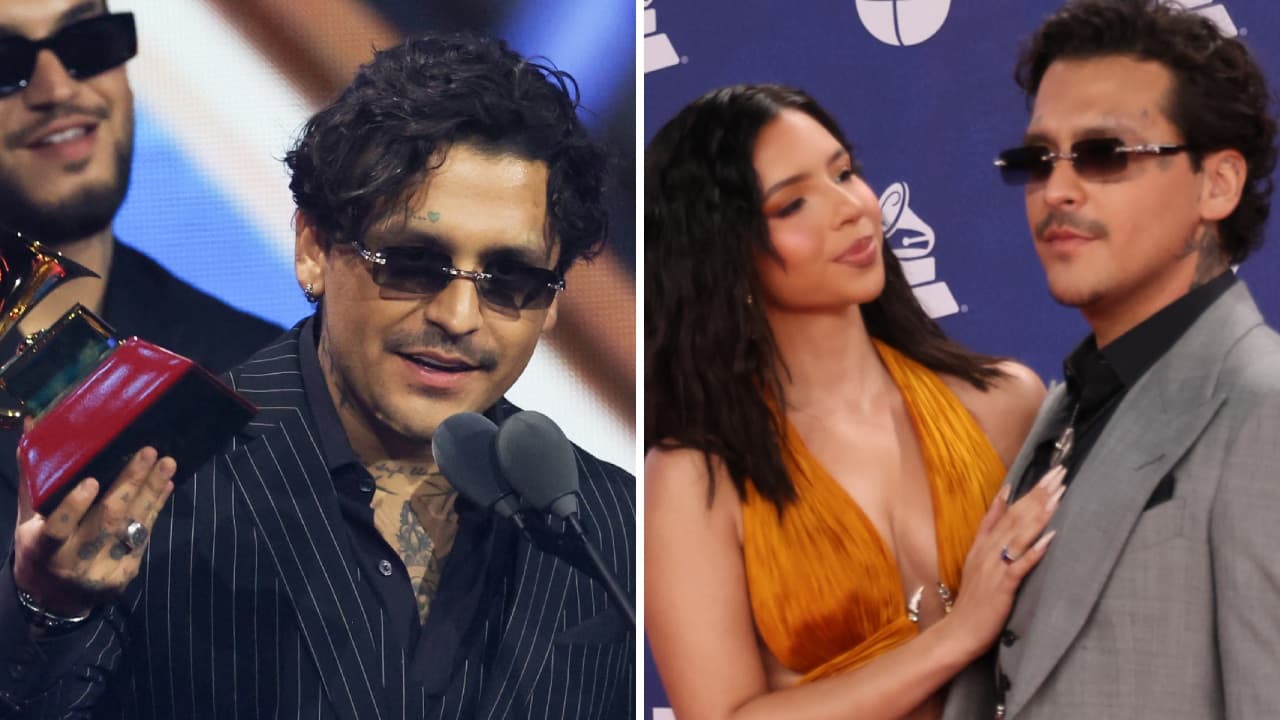 Nodal explica por qué no mencionó a Ángela Aguilar en su discurso de los Latin GRAMMY: estaba "cansado"