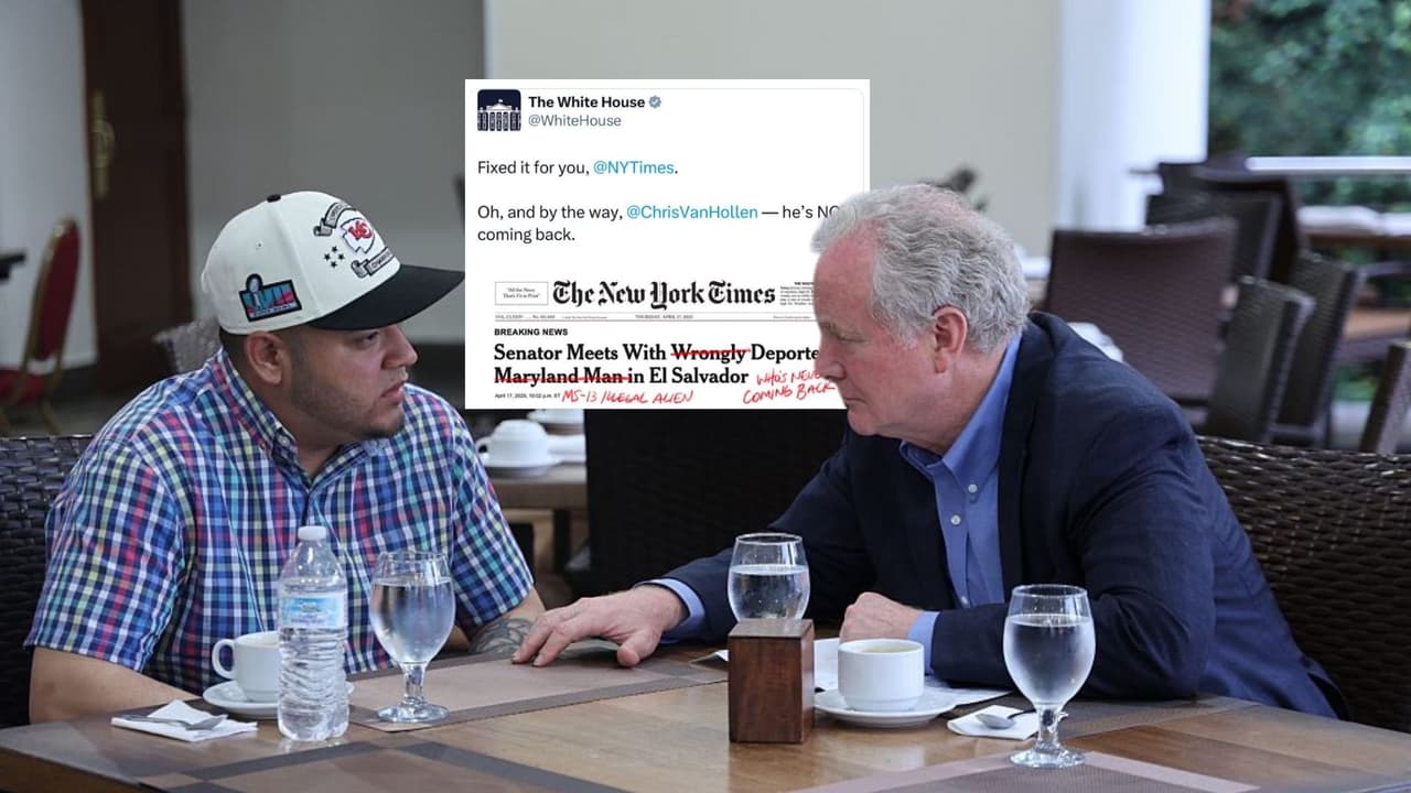 “No volverá jamás”: Casa Blanca se burla de senador por visitar a Kilmar Ábrego en El Salvador