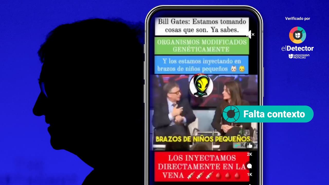 Falta contexto a ese video de Bill Gates en el que habla de inyectar organismos genéticamente modificados en los brazos de niños pequeños