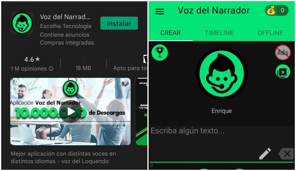 Voz del Narrador TTS