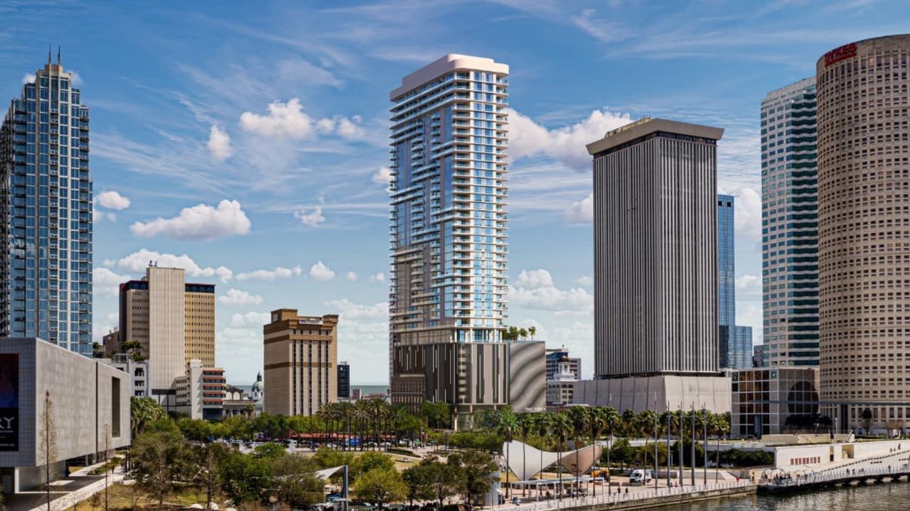 Inician construcción del rascacielos residencial más alto de Tampa: ¿Cómo será vivir ahí?
