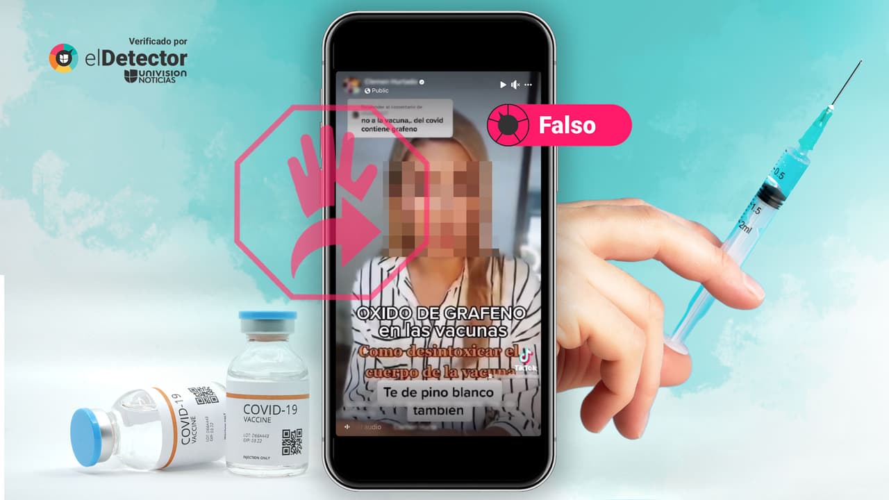 Es falso que las vacunas contra el covid-19 tienen óxido de grafeno, como dice ese video en TikTok
