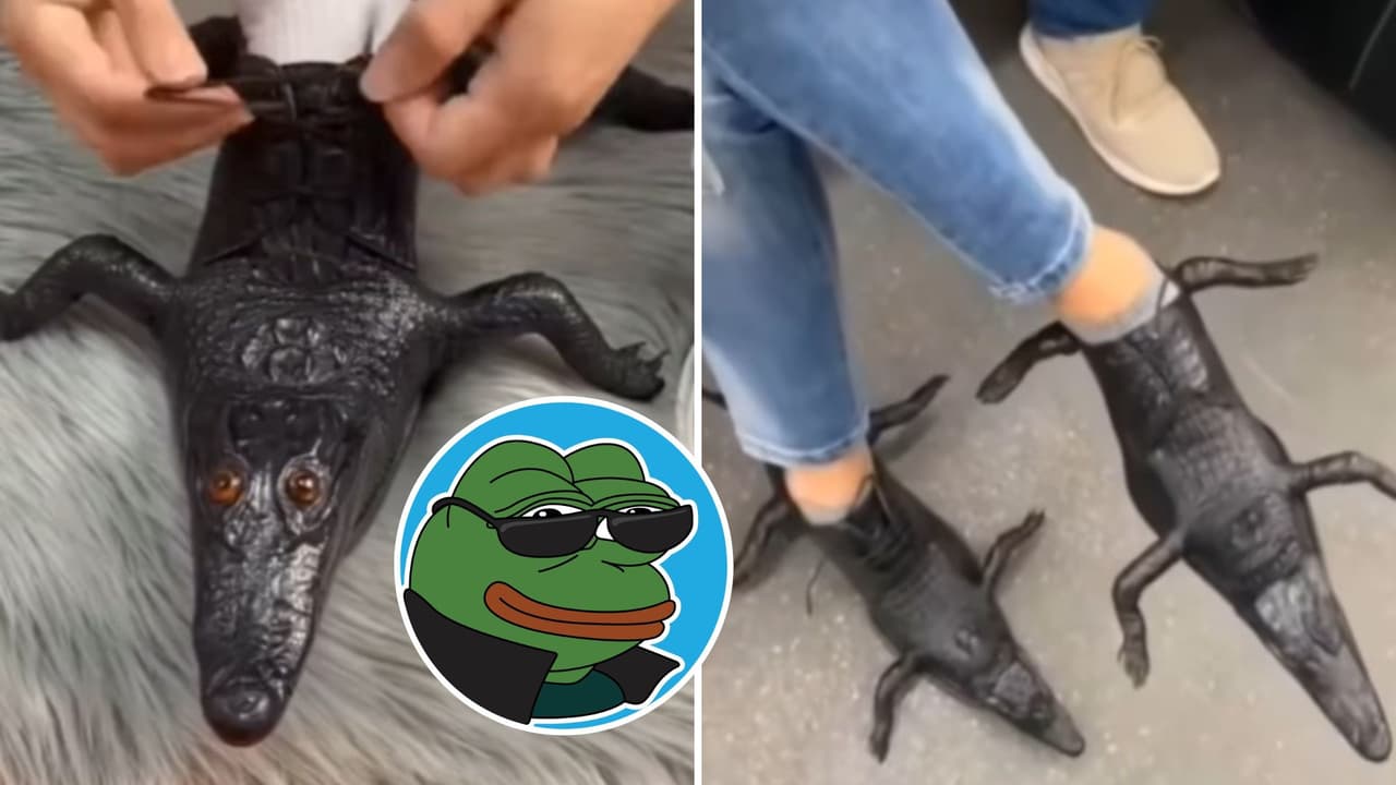 Zapatos “de cocodrilo” desatan polémica y amor odio entre los internautas ¿tú los usarías?