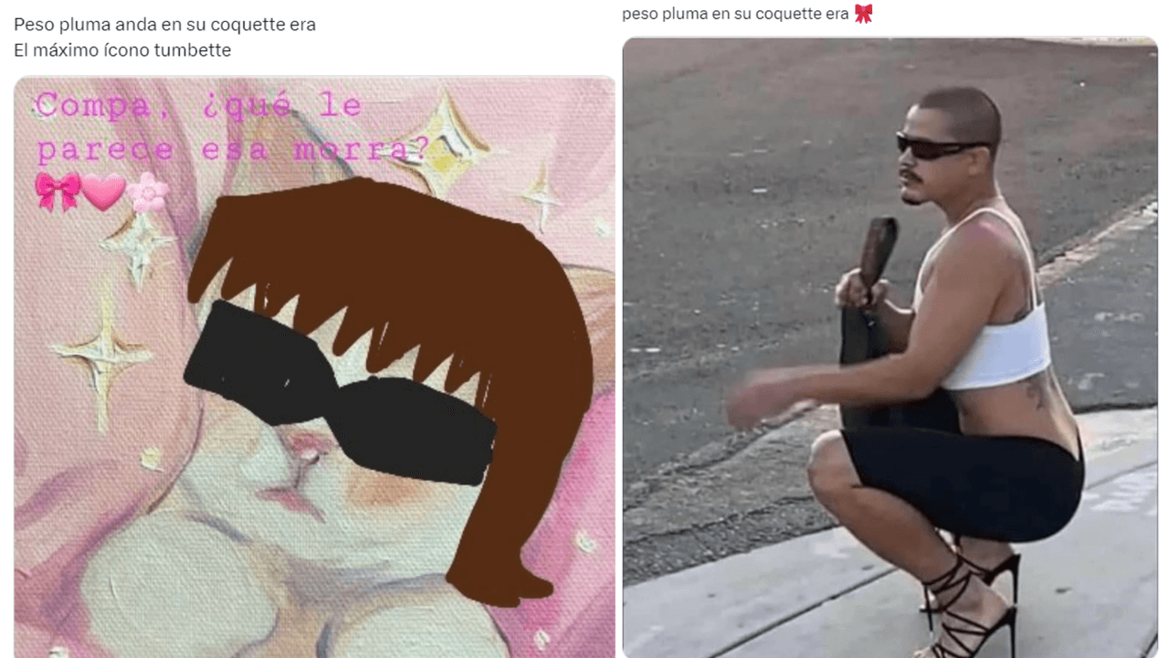 Peso Pluma "está en su era 'coquette'", según internautas.