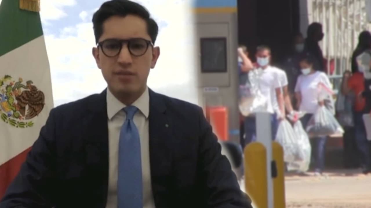 “En el animo de responder en forma humanitaria, México empezará un dialogo para evaluar los escenarios en flujo migratorio”, dijo
<a href="https://twitter.com/SRE_mx/status/1430692916486459394" target="_blank">Roberto Velasco, jefe de unidad para América del norte SRE. </a>
<br>