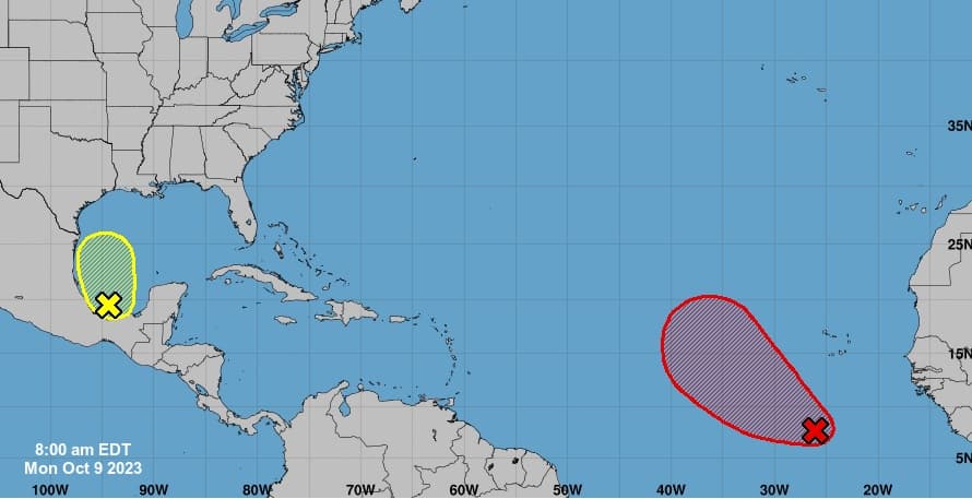 Zona de bajas presiones en el golfo de México amenaza con convertirse en un nuevo ciclón tropical