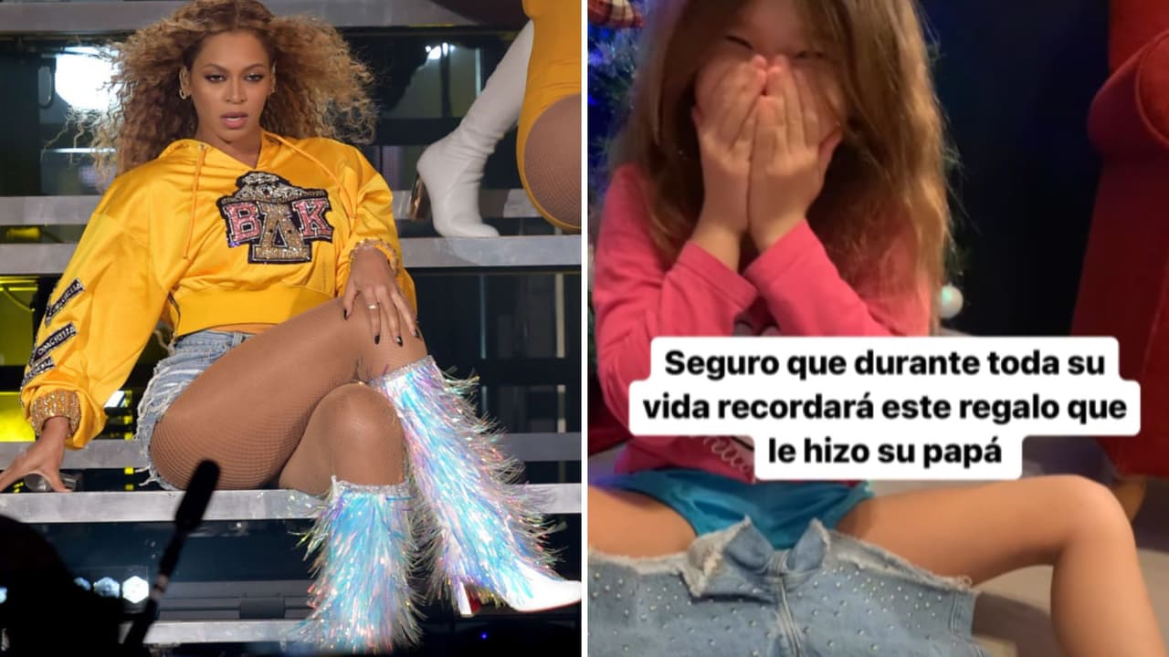 Niña quería las lujosas botas de Beyoncé y su papá le hizo una réplica exacta: así lucen