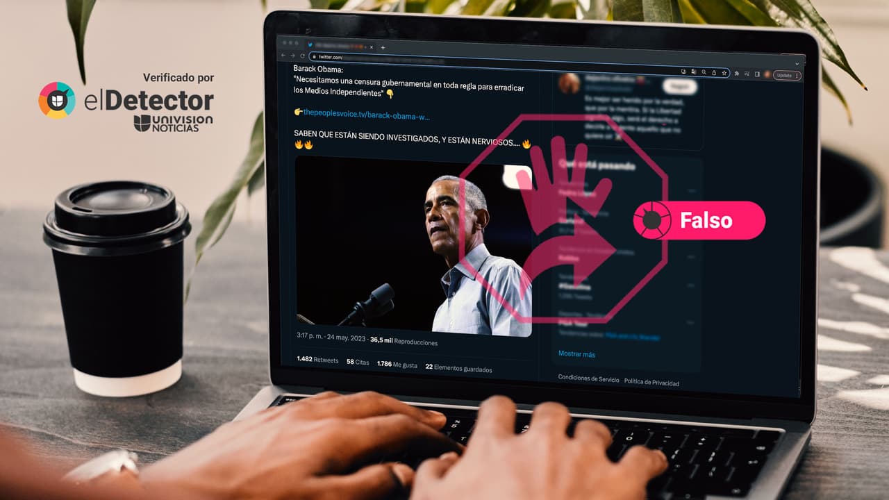 Obama NO pidió erradicar los medios independientes, como afirma ese tuit viral