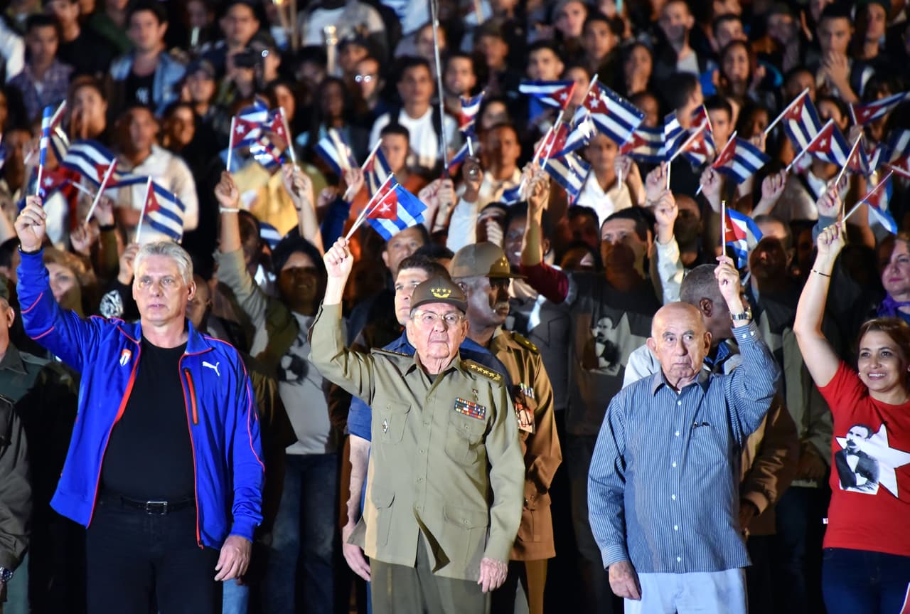 The political career of Miguel Díaz-Canel was forged in the ranks of the Cuban Communist party after he graduated in 1982 in electrical engineering. he briefly served three years in Cuba's Revolutionary Armed Forces, but lacks the military background of Cuba's historial leaders. Seen here next to Raúl Castro at a public event in Havana in 2017.