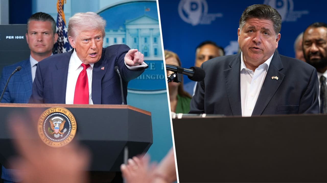 Trump comenta la pérdida de peso de Pritzker y amenaza con enviar la Guardia Nacional a Chicago