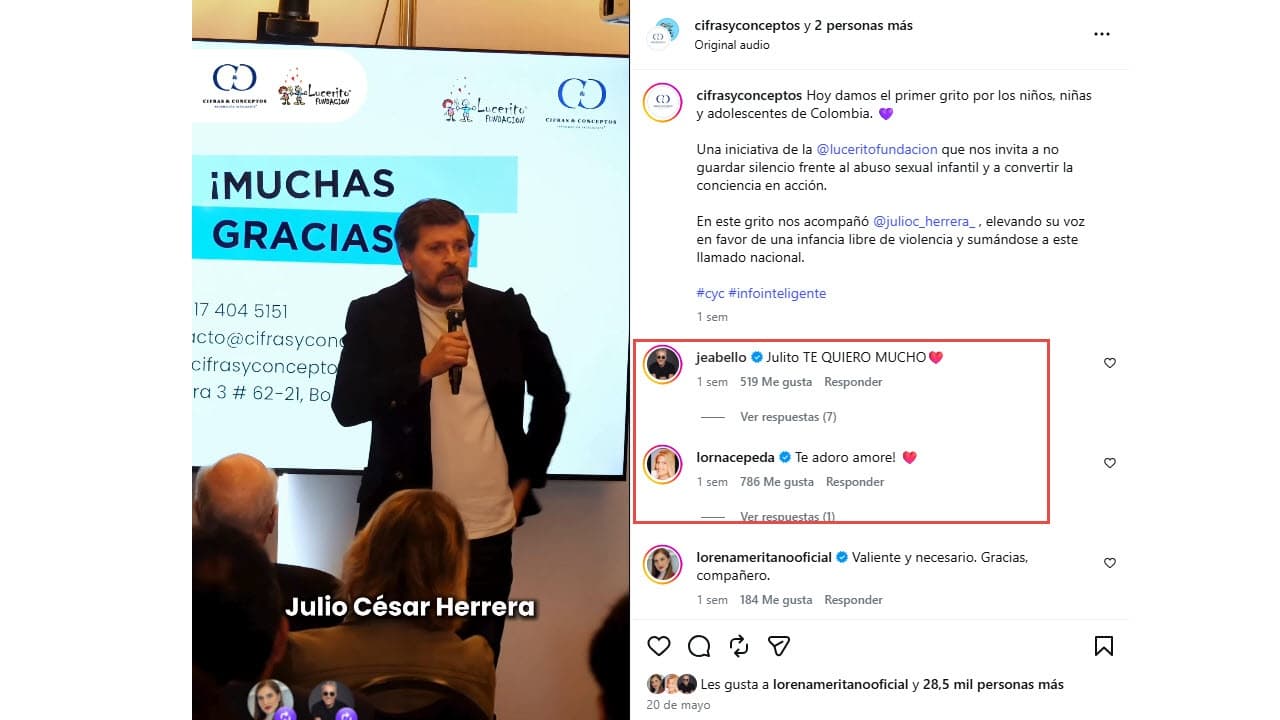 Julio César Herrera confesó haber vivido abuso infantil.