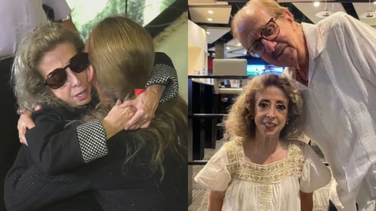 María Elena Saldaña, 'La Güereja', rompe en llanto en funeral de Benito Castro