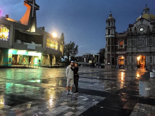 Fueron a la Basílica de Guadalupe en la Ciudad de México para agradecerle a la Virgen por las bendiciones.