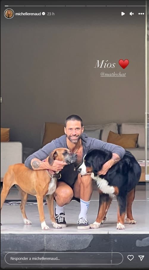 Michelle Renaud ahora convive también con las mascotas de Novoa. El actor tiene en su perfil de Instagram múltiples fotos con sus perros y gatos, mismos que ya forman parte de la vida de
<b><a href="https://www.univision.com/famosos/danilo-carrera-michelle-renaud-no-queria-hijos-ahora-si">la ex de Danilo Carrera</a></b>.