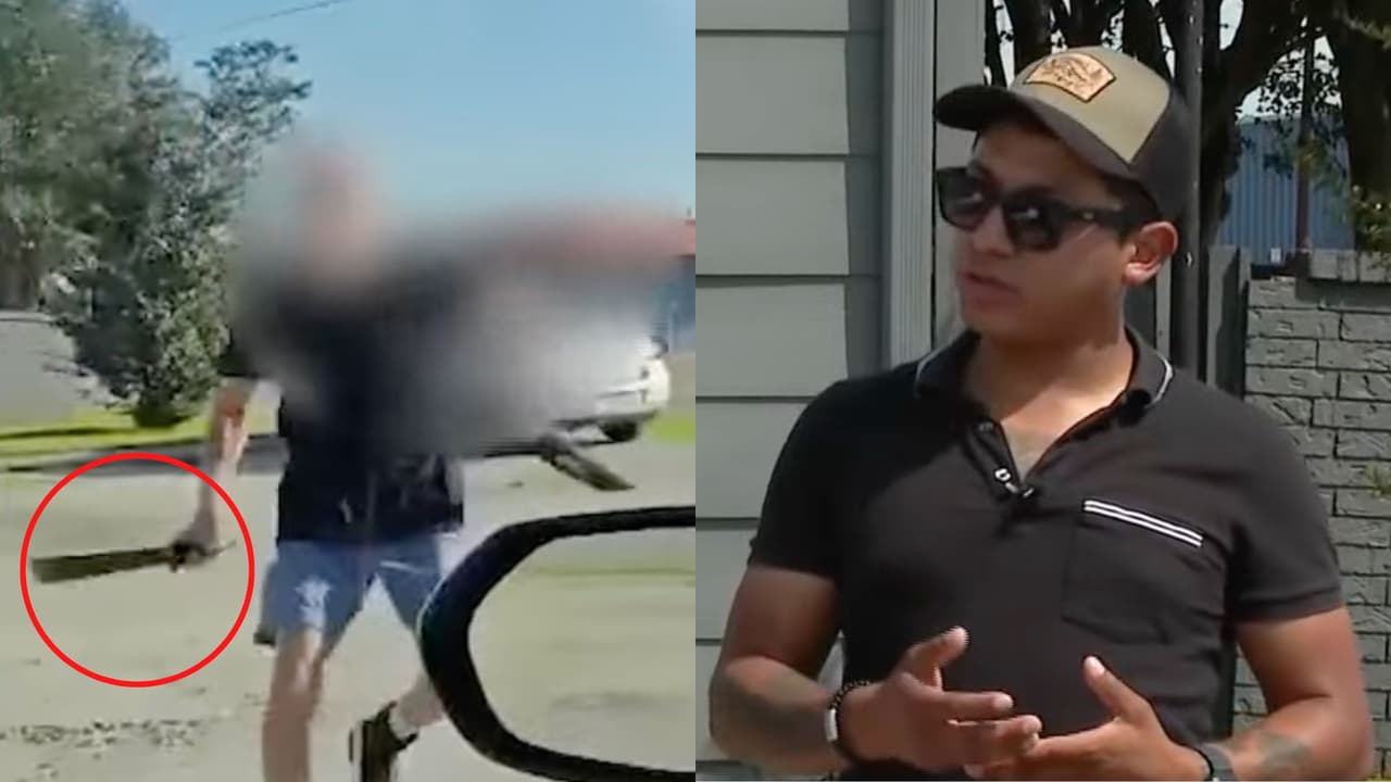 'Me grita que los latinos no debíamos pisar ese estacionamiento': Repartidor hispano denuncia ataque con machete