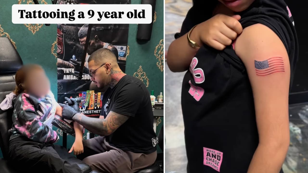 Quería uno de Donald Trump: hombre recibe críticas en redes sociales tras acceder a tatuar a una niña de 9 años en Arizona