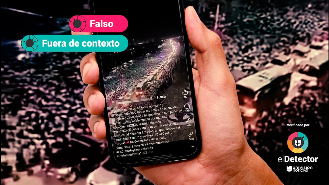 Ese video de una concentración en una calle NO muestra manifestaciones contra el presidente de Turquía: ni es una protesta, ni es actual