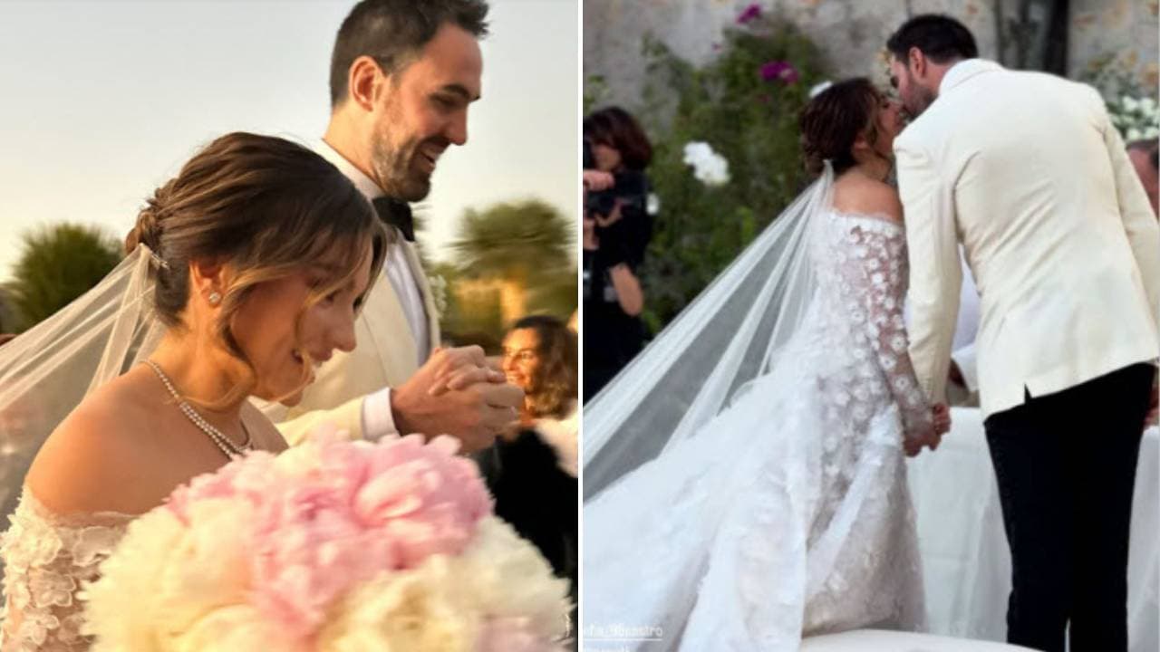 Sofía Castro y Pablo Bernot se casan en majestuosa boda religiosa