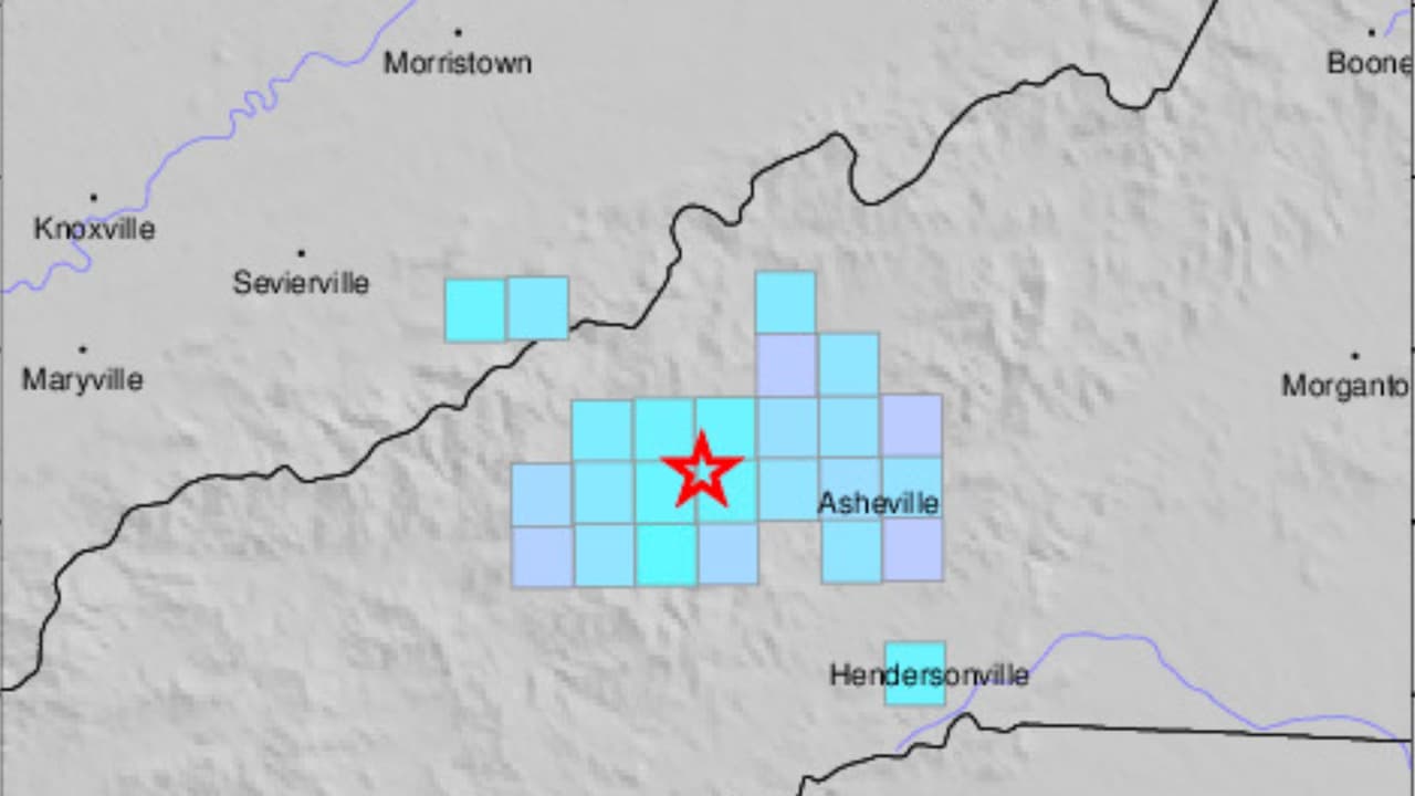 Se reporta un sismo de magnitud 3.2 en el oeste de Carolina del Norte