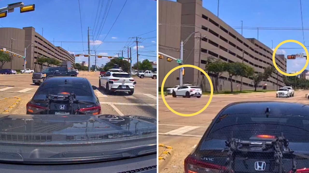 <h3 class="cms-H3-H3">Video muestra incidente con robotaxi en Dallas</h3> Un robotaxi de Waymo
<b>fue grabado mientras cruzaba una luz roja en Dallas,</b> según un video cortesía de un seguidor de
<i>Dallas TV.</i>
<br>
<b>El incidente no dejó heridos,</b> pero puso atención sobre el comportamiento de los vehículos autónomos en calles con tráfico real.
<br>La grabación muestra
<b>al vehículo avanzando en una intersección cuando el semáforo estaba en rojo, </b>entre el 9 o 10 de mayo.
<br>Otros conductores continuaban circulando por la zona, lo que convirtió la escena en
<b>un momento de riesgo para quienes compartían la vía.</b>
