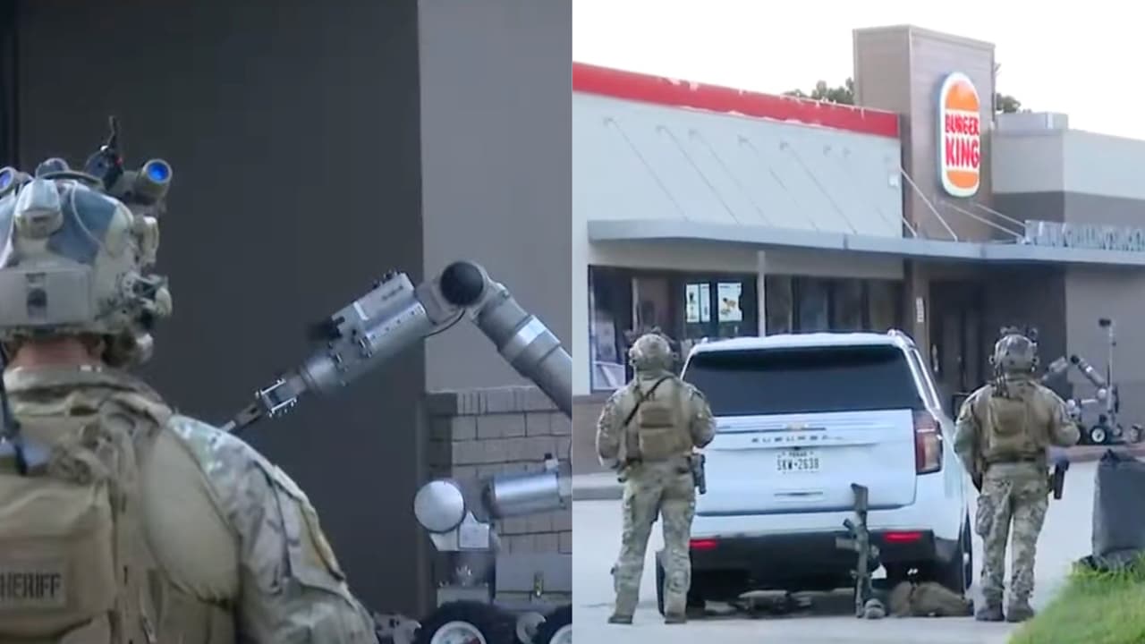 Equipo SWAT interviene un Burger King de Texas por un sospechoso que lleva varias horas atrincherado