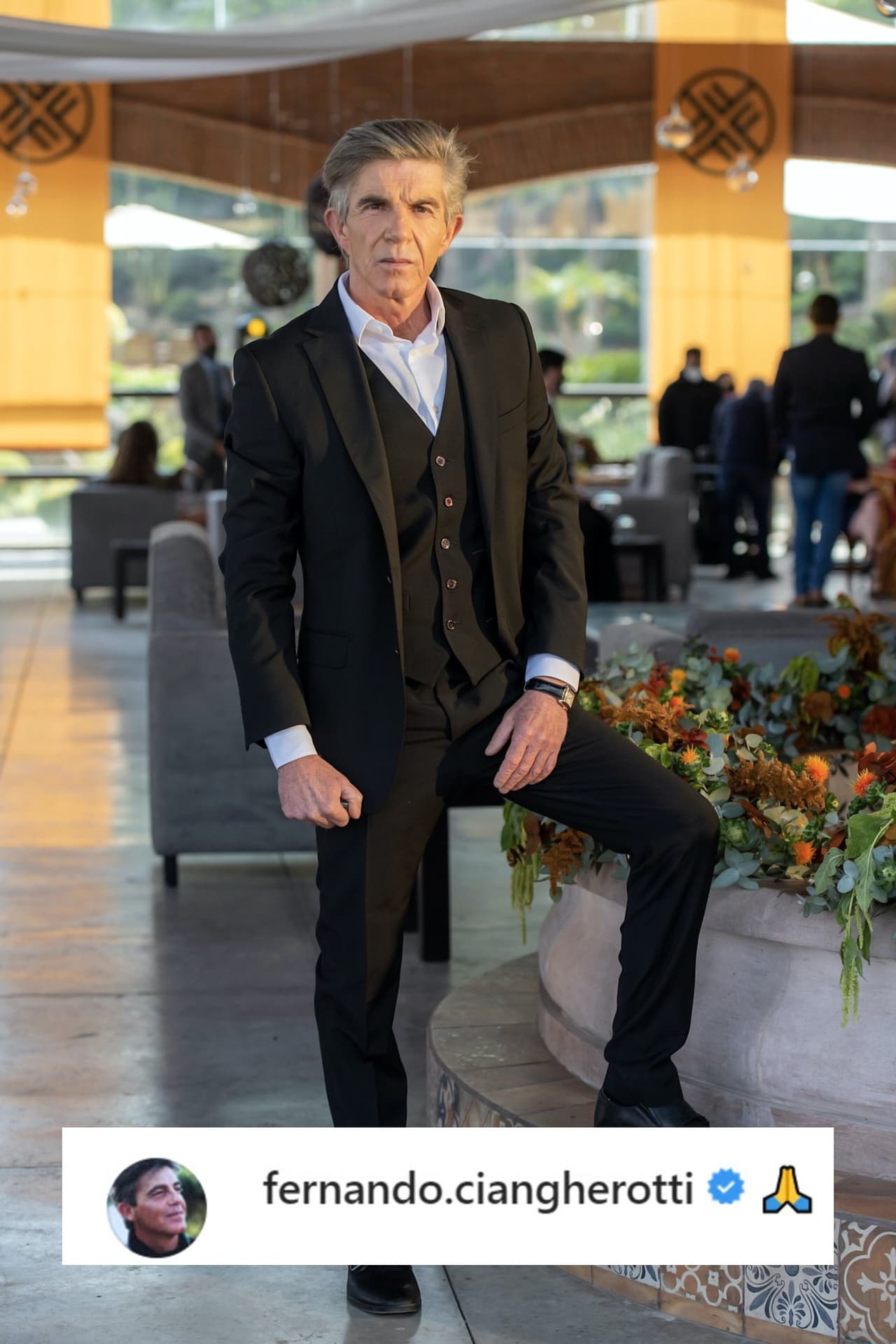 El actor
<b>Fernando Ciangherotti</b> reaccionó a la noticia con un emoticono en Instagram.