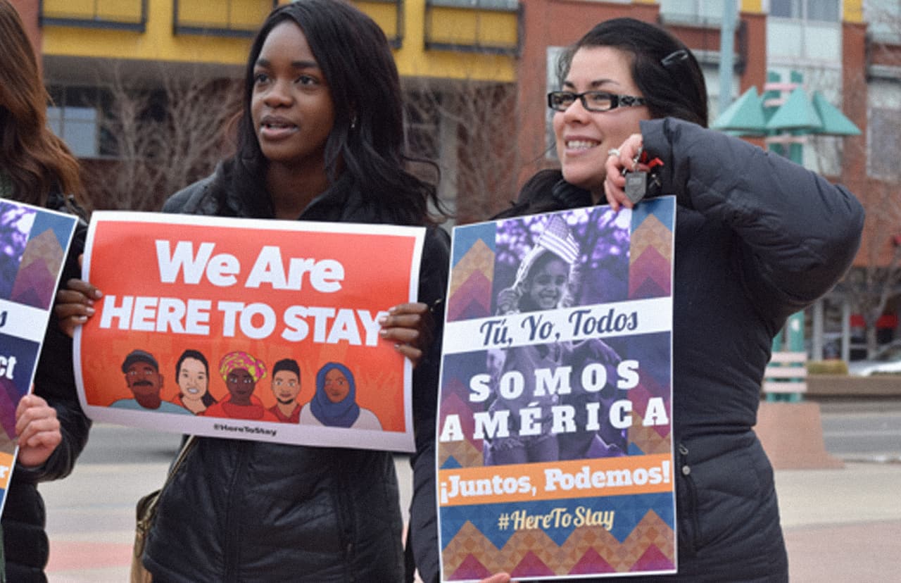 <b>Denver, Colorado. </b>Young migrants rights activists.
