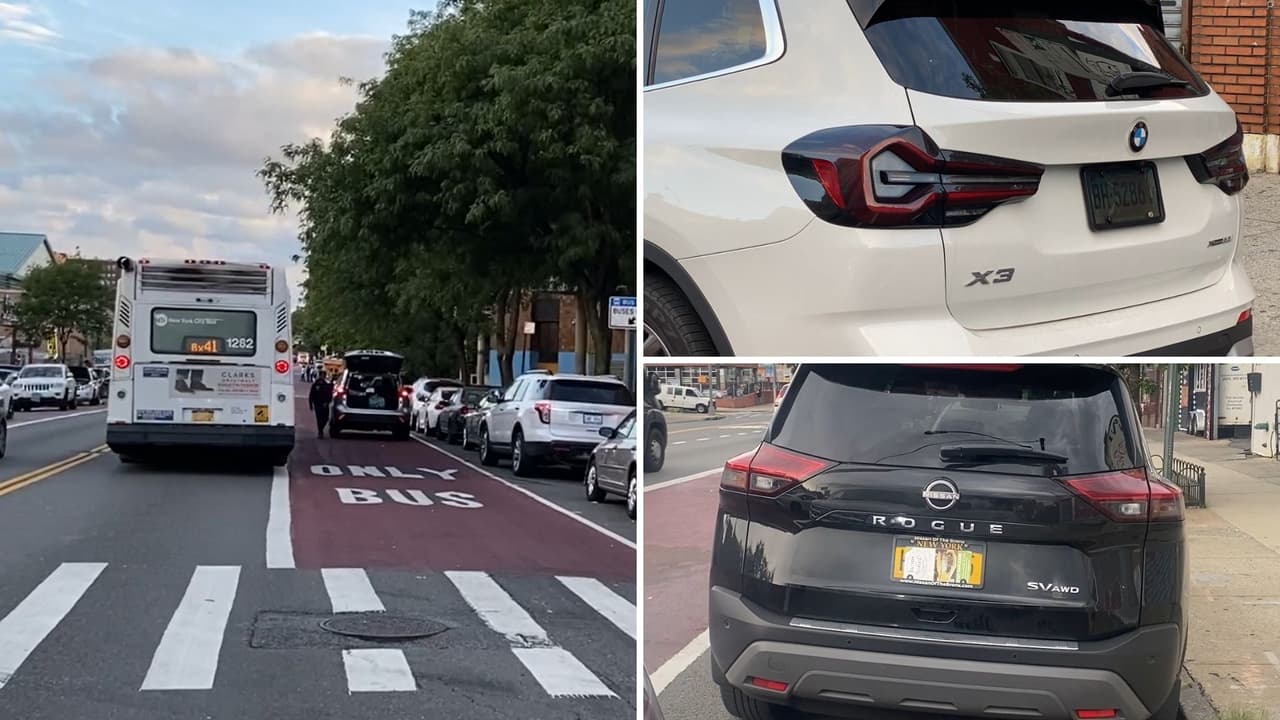 MTA comienza a multar autos que invaden carriles de autobús; conductores tapan sus placas