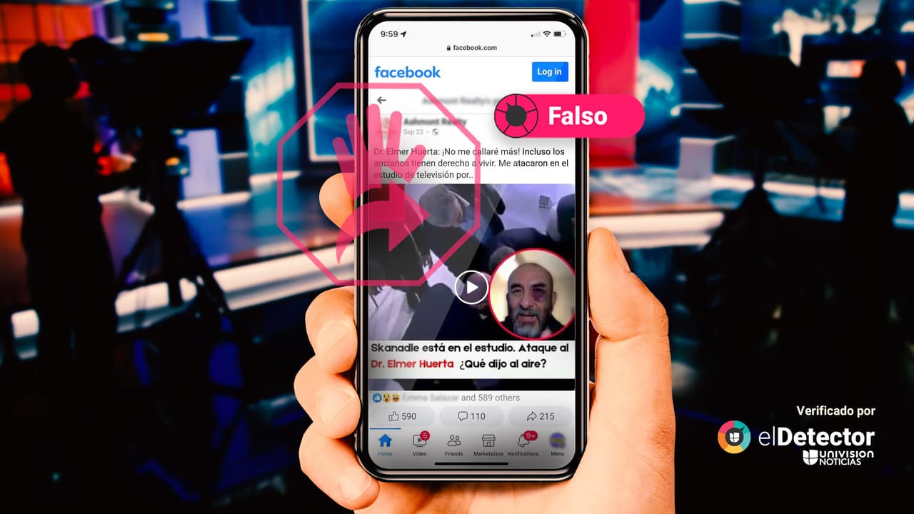 El doctor Elmer Huerta no es cardiólogo ni fue golpeado en ese programa de televisión